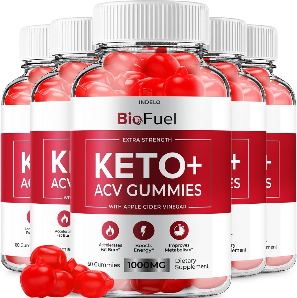 (5 Pack) Βιοκαύσιμα Keto ACV Gummies - Advanced Formula BioFuel Keto Plus ACV Gummies Apple Cider Vinegar Bio Fuel ACV Weight Management Gummies Dietary Supplement Κριτικές Άνδρες Γυναίκες (300 Gummies)