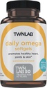 Twinlab Καθημερινή Omega Softgels - Κοινή Υγεία και Εγκεφαλική Υγεία Fish Oil Συμπληρώματα - 800 mg, 30 Softgels