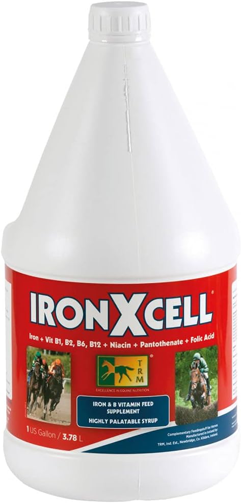 TRM IronXcell Liquid Horse Feed Supplement for Healthy Movement and Hindgut 
