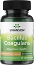 Swanson Bacillus Coagulans - Φυσικό συμπλήρωμα προβιοτικών που υποστηρίζει Digestive Health w/ 6 δισεκατομμύρια CFU - Μπορεί να υποστηρίξει GI & Γενική Υγεία Gut - (60 κάψουλες Veggie)