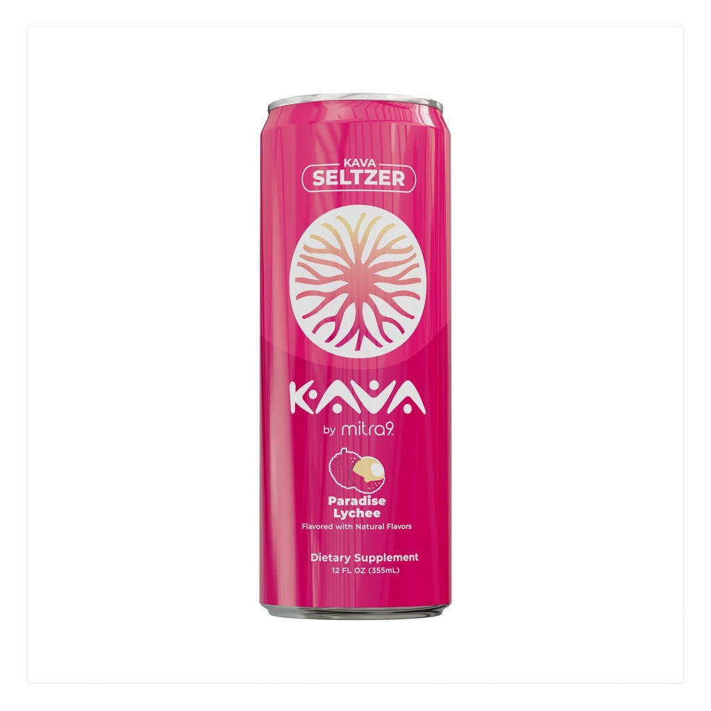 MITRA9 Βοτανικά Ποτά - Coconut Lychee Sparkling Kava Drink With Kava Root Extract - Mood Enhancer - Plant Based - Promotes Natural Calm & Clarity (12 Fl. Oz) (4)