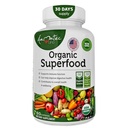 Βιολογικά Superfood Greens Fruits and Veggies Complex - Συμπλήρωμα διατροφής με 14 Πράσινα και 14 Φρούτα & Λαχανικά με Αλφάλφα πλούσια σε Αντιοξειδωτικά Βιολογικά Συστατικά Μη ΓΤΟ 60 Κάψουλες