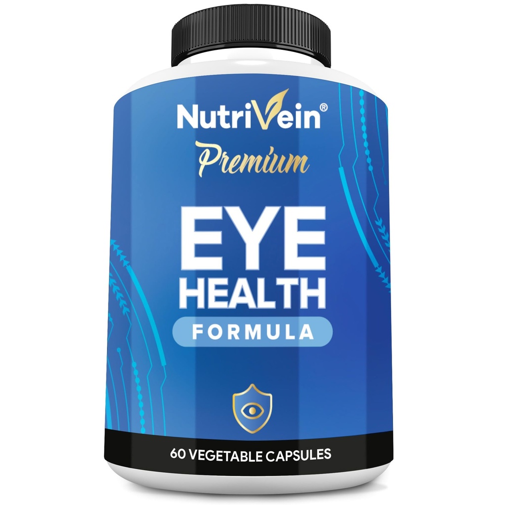 Nutrivein AREDS 2 Βιταμίνες ματιών - Υποστηρίζει το ένδυμα ματιών, ξηρά μάτια