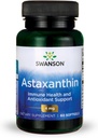 Swanson Ασταξανθίνη Eye Vision Brain Skin Health Αντιοξειδωτικό συμπλήρωμα υποστήριξης (Ασταξανθίνη 4 mg) 60 Softgels Sgels