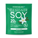 Σχεδιαστής Wellness, Soy Isolate Protein Powder with Biotin, Hyaluronic Acid, and Prebiotics, Vegan, 0 Sugar, Non-GMO, Angel Cake Vanilla, 1,87 lb