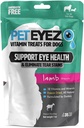 PetEyez Tear Stain Remover Vitamin Treats for Dogs - Support Eye Health & Reduce Itching & Tear Stain Buildup - 100% Natural Dog Treats with Superfoods, Antioxidants & Nutrients - Lamb Flavor - 1oz