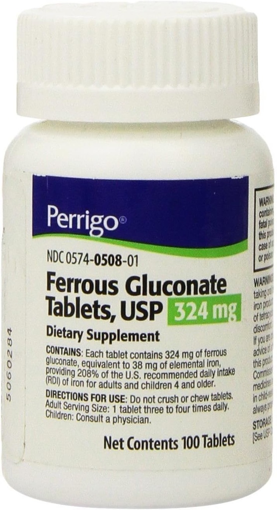 Σιδήρου Gluconate 324MG PADD 100TB Laboratories Paddock INC