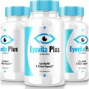 (3 Pack) Eyevita Plus - Πλήρης υποστήριξη για την όραση σας, Eyevita Plus Advanced Διατροφή ματιών, Βιταμίνες ματιών, όλα φυσική φόρμουλα για την υγεία των ματιών, Eye Vita Plus Πολυβιταμίνες Κριτικές (180 κάψουλες)