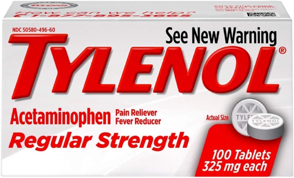 TYLENOL TABS REG/STR 100 6-πακέτο