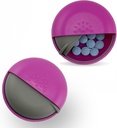 Round Travel Pill Organizer - Φορητό κουτί μικρών χαπιών για τσάντα - Compact, Leak-Proof Medicine Container for Pills, Βιταμίνες, Fish Oil, Συμπληρώματα - BPA-Free, Durable Design, 2.75" (Pink)