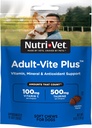 Nutri-Vet Adult-Vite Plus Dog Multivitamin Soft Chews, Daily Dog Supplement with Vitamins Minerals and Antioxidants, Supports Skin, Immune, Joint, and Gut Health, Tasty Chicken Flavor, 70 Count