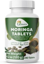 Grenera Moringa Δισκία 240 nos, Μη επιχρισμένο συμπλήρωμα βότανου Malunggay, Χωρίς Χημικό Επίστρωμα, Πράσινο Superfood, Εργαστήριο που έχει δοκιμαστεί για καθαρότητα