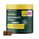 Wuffes 23-σε-1 Dog Multivitamin Supplement for Hip & Joint, Skin & Coat and Immune System Support with Omega 3, Iron, Zinc, Vitamin C - Minerals & Vitamins for Senior Dogs and Puppies - 30 Μαλακά μάσημα