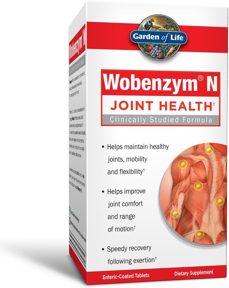 Συμπλήρωμα κοινής υποστήριξης Garden Of Life - Wobenzym N Systemic Enzymes, 200 δισκία