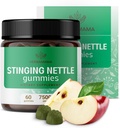 HERBAMAMA Sting Nattle Gummies - 7500mg Sting Nettle Root Extract για την υποστήριξη των ουροφόρων δένδρων για γυναίκες και άνδρες - Vegan, μη GMO Urtica Dioica συμπλήρωμα - 60 Pectin-based Apple-Flavored Chews