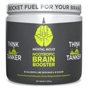 Nootropic Brain Booster (90 Services) Nootropic Drink Mix & Brain Supplement - Brain Fuel Boosts Energy, Focus & Memory - Μηδέν θερμίδες, Χωρίς ζάχαρη - Φράουλα Kiwi