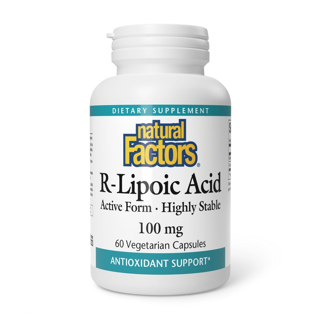 Φυσικοί παράγοντες, R-Lipoic Acid, Αντιοξειδωτική υποστήριξη, 60 κάψουλες