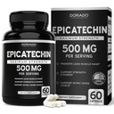 Epicatechin Extract 500mg ανά υπηρεσία (60 κάψουλες) Myostatin Inhibitor, Myostatin Blocker για Lean Μύες, Nitric Oxide, Stamina & Endurance – Μη ΓΤΟ, Vegan Συμπλήρωμα και τρίτο μέρος δοκιμαστεί