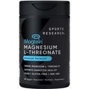 Sports Research Magtein Μαγνήσιο L-Θρεονικό Κάψουλες - Συμπλήρωμα Μαγνησίου για Μνήμη, Εστίαση & Γνωστικότητα - Μαγνήσιο L Θρεονικό Υποστηρίζει την Εγκεφαλική Υγεία, τον Ύπνο & την Κατάσταση - 2000mg, 90 Κάψουλες για Ενήλικες