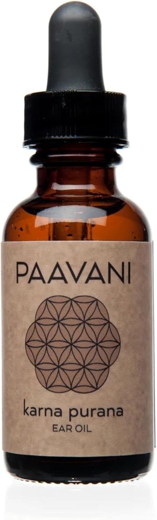 PAAVANI Ayurveda Ear Oil - Κατασκευασμένο στις ΗΠΑ - Ayurvedic Herbal Ear Drops - Ichy Ears & Earache Relief - 100% Βιολογικό, 1 oz