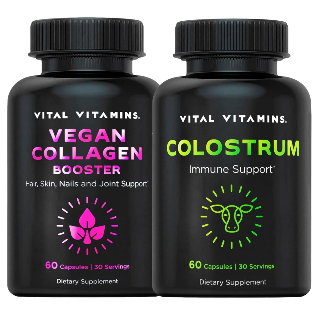 Vital Vitamins Vegan Collagen Booster Κάψουλες + συμπλήρωμα καψακίων κολλαγόνου