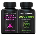 Vital Vitamins Vegan Collagen Booster Κάψουλες + συμπλήρωμα καψακίων κολλαγόνου