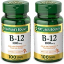 Φυσική Βιταμίνη B12, 1000mcg, 100 δισκία (πακέτο του 2)