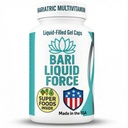 Bari Liquid Force One a Day Bariatric Multivitamin with Iron – Ταχεία απορρόφηση Gel Caps για γαστρικό μανίκι, Bypass, Duodenal Switch – Superfood Blend - Bariatric πρέπει να έχει για γυναίκες και άνδρες