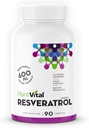 Plantvital Resveratrol 600mg - 90 Vegan Resveratrol Κάψουλες - High Purity Trans Resveratrol Συμπλήρωμα - Αντιοξειδωτικό - Μη ΓΤΟ, Χωρίς γλουτένη