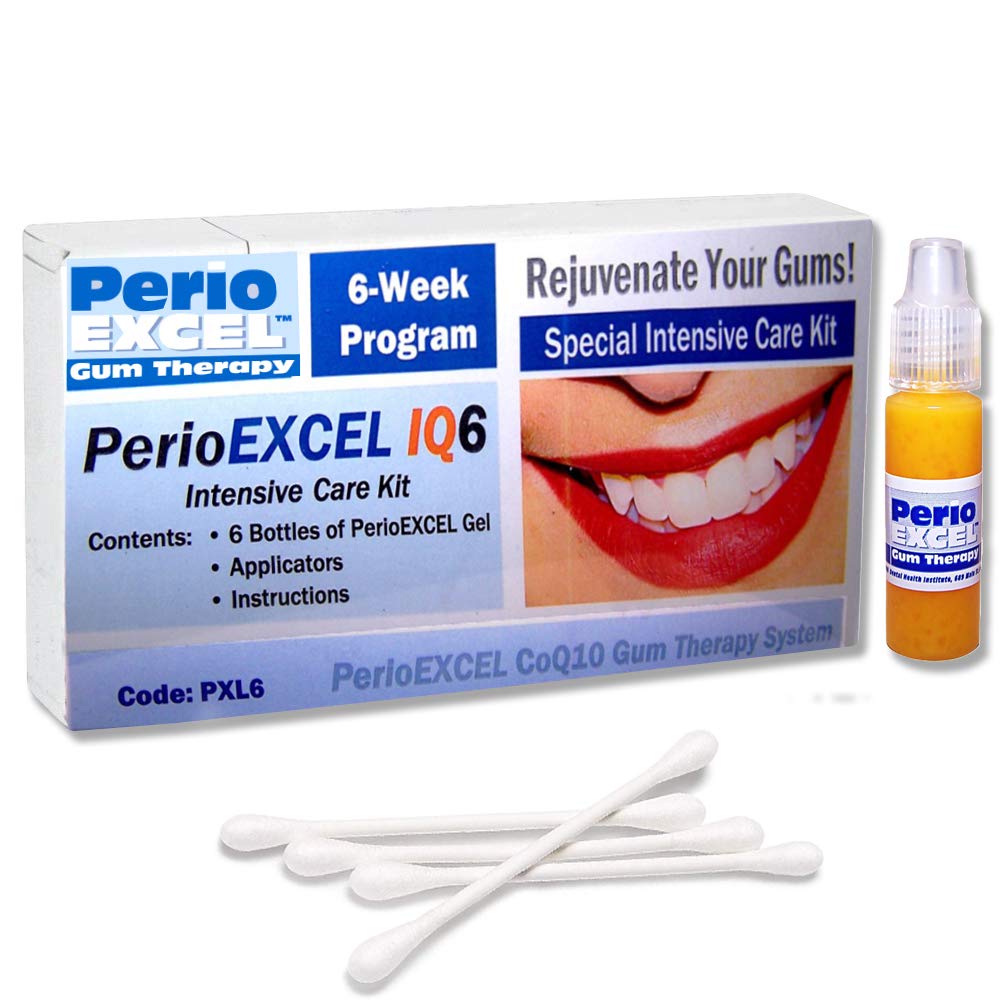 IQ6 Intensive Care Kit 6 εβδομάδων CoQ10 Gel Θεραπείας και Στοματικής Φροντίδας με Ultrasoft Perio Οδοντόβουρτσα, Καθαριστικό Γλώσσας, Floss και Οδηγός Στοματικής Φροντίδας 