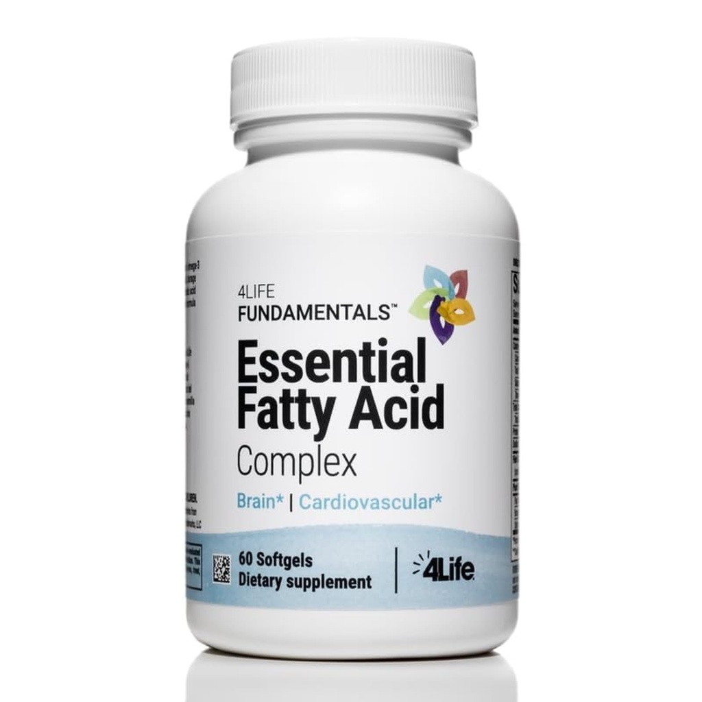 4Life Essential Faty Acid Complex - Fish Oil Blend Χαρακτηριστικά Ωμέγα-3 και Ω-6, Περιλαμβάνει GLA και CLA - Υποστήριξη Κυκλοφορίας - 60 Softgels