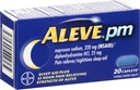 Aleve PM Caplets, Naproxen Sodium 220 mg (NSAID)/διφαινυδραμίνη HCl 25 mg, Pain Reliever/Nighttime Sleep- Aid, Non- Habit Forming, 20 Count