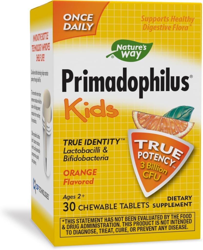 Nature's Way Primadophilus Kids 3 Billion, 30 Chewables