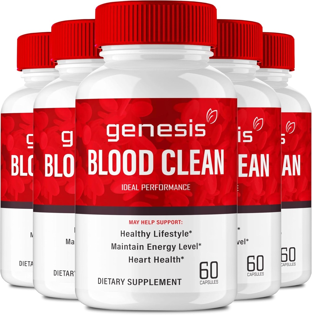 Genesis Blood Clean Capsules - Σύνθετη Φόρμουλα συμπλήρωμα για τη μέγιστη δύναμη - φυσικό δοχείο αίματος καθαρισμού, GenesisBlood Clean Pastillas χάπια, GenesisBloodClean Pastillas Κριτικές (5 Pack)