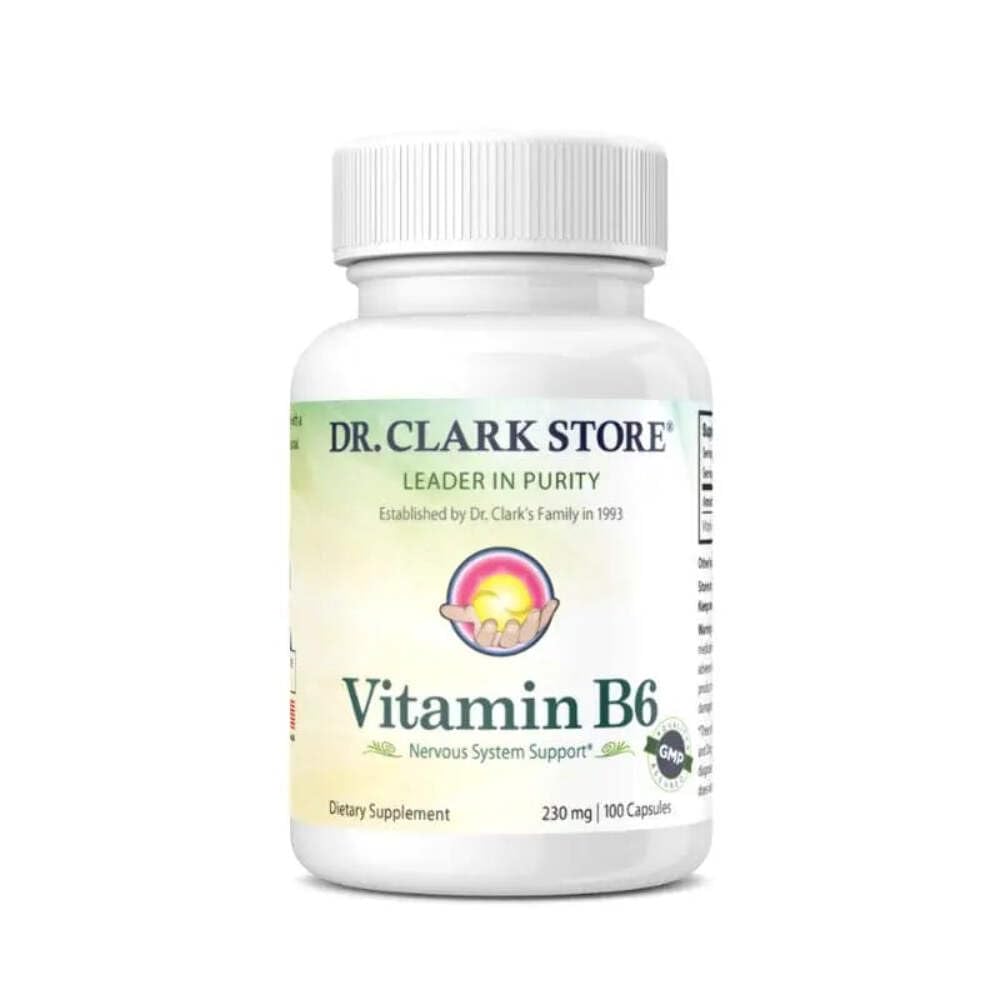Clark Vitamin B6 συμπλήρωμα, 230mg, 100 κάψουλες