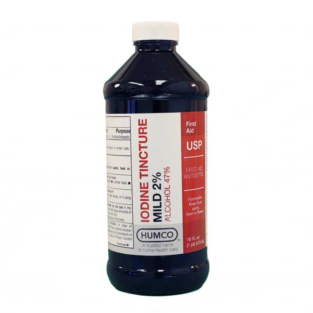 Mild Iodine Tincture USP - 16 oz