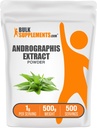 BulkSupplements.com Ανδρογράφος Extract Powder - Ανδρογραφία Πανικούλατα, Βότανο συμπλήρωμα - Χωρίς γλουτένη, 1g ανά Σερβίρισμα, 500g (1.1 lbs) (πακέτο των 1)
