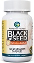 Amazing Herbs Whole Spectrum Black Seed & High Potency Garlic, Vegetarian Capsules - Gluten-Free, Non-GMO, Vegan, Supports Immune System, Lung Function, & Cardiovascular Health - 100 Count