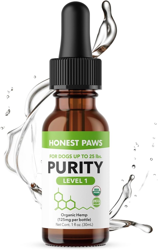 Ειλικρινής Paws Hemp Oil για σκύλους - Φυσικό λάδι κάνναβης που ηρεμεί τις σταγόνες καθαρότητας για σκύλους - Πλούσιο σε Ωμέγα 3 6 9 για να προωθήσει υγιή οστά, κοινή υποστήριξη, χαλάρωση, διαχείριση φυσιολογικό άγχος - Made in The USA