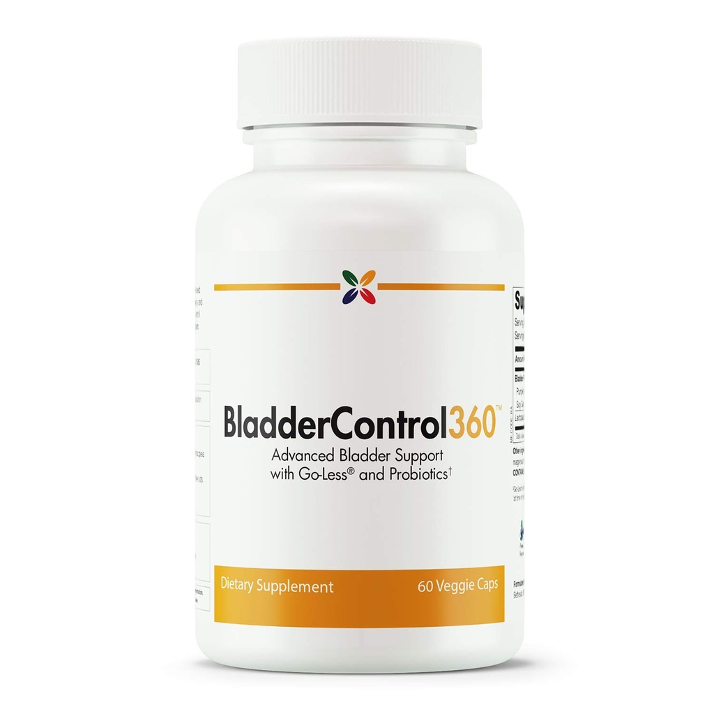 Stop Aging Now - BladderControl360 Formula - Bladder Control Support - Go-Less & Probiotics - Urinary Health Probiotic Supplement - Lactobacillus Rhamnosus, Pumpkin Seed & Soy Germ Extracts - 60 Vcaps