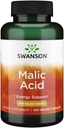 Swanson Malic Acid - Φυσικό συμπλήρωμα Προώθησης Κυτταρικής Ενέργειας Παραγωγή - Συμπληρωματική Φόρμουλα για να βοηθήσει Nourish '&' Ενεργοποιεί τους μυς - (100 κάψουλες Veggie, 600mg το καθένα)