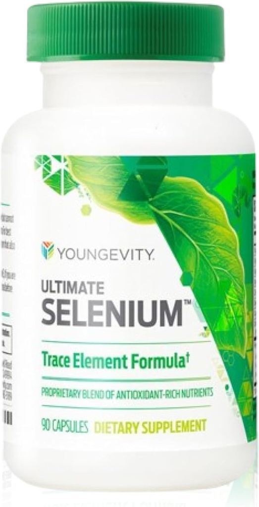 Youngevity Ultimate Selenium + Cofactors - Βασικό συμπλήρωμα ορυκτών για την υποστήριξη του ανοσοποιητικού, αντιοξειδωτική άμυνα, λειτουργία θυρεοειδούς, και κυτταρική υγεία (I-σεληνομεθειονίνη) - (90 κάψουλες)
