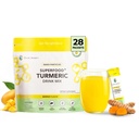 Nano Turmeric Curcumin Drink Powder Supplements–Mango Flavor Daily Morning Routine Immunity Wellness Shot, Gut Health & Joint Support - No Added Sugar, Vegan, Gluten-Free, Non-GMO,28 Sachets