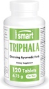 Supersmart - Triphala 6.75 g Per Serving - με Amla, Behada & Harada - Εσωτερικός Καθαριστής για Digestion - Φυσικό συμπλήρωμα Detox 