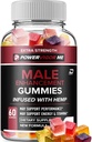 Power Vigor Me Gummies για τους άνδρες - PowerVigorMe Hemp Gummies, Power Vigor Me Επίσημη Formula Hemp Gummies - Φυσική Hemp Oil Advanced Formulation, Gummies Κριτικές (1 Pack - 60 Gummies)