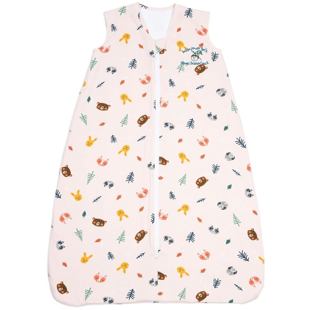 Baby Merlin's Magic Dreamsack - Βαμβάκι φοριέται Κουβέρτα Sleep Sack - Χειμώνας Baby Sleep Sack για 6-12 Μήνες Μωρά - Προάγει τον Ξεκούραστο Ύπνο και τον Ίππο της Κίνησης - Κοιμισμένα Ζώα