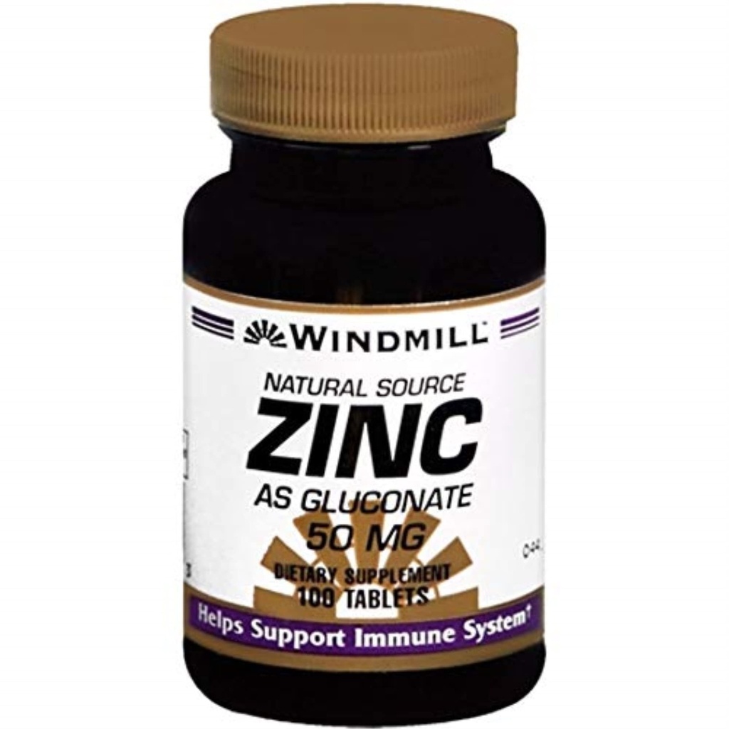 ZINC TAB Gluconate 50 MG WMILL Μέγεθος: 100