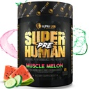 ALPHA LION Superhuman Pre Workout Powder, Beta Alanine, L-Taurine & Tri-Source Caffeine for Sustained Energy & Focus, Nitric Oxide & Citrulline for Pump (21 Servings, Muscle Melon)