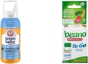 Arm & Hammer Απλά αλατισμένο Nasινικό spray 4.5oz & beano να πάει Αέριο δισκία ανακούφισης 12 Μέτρα