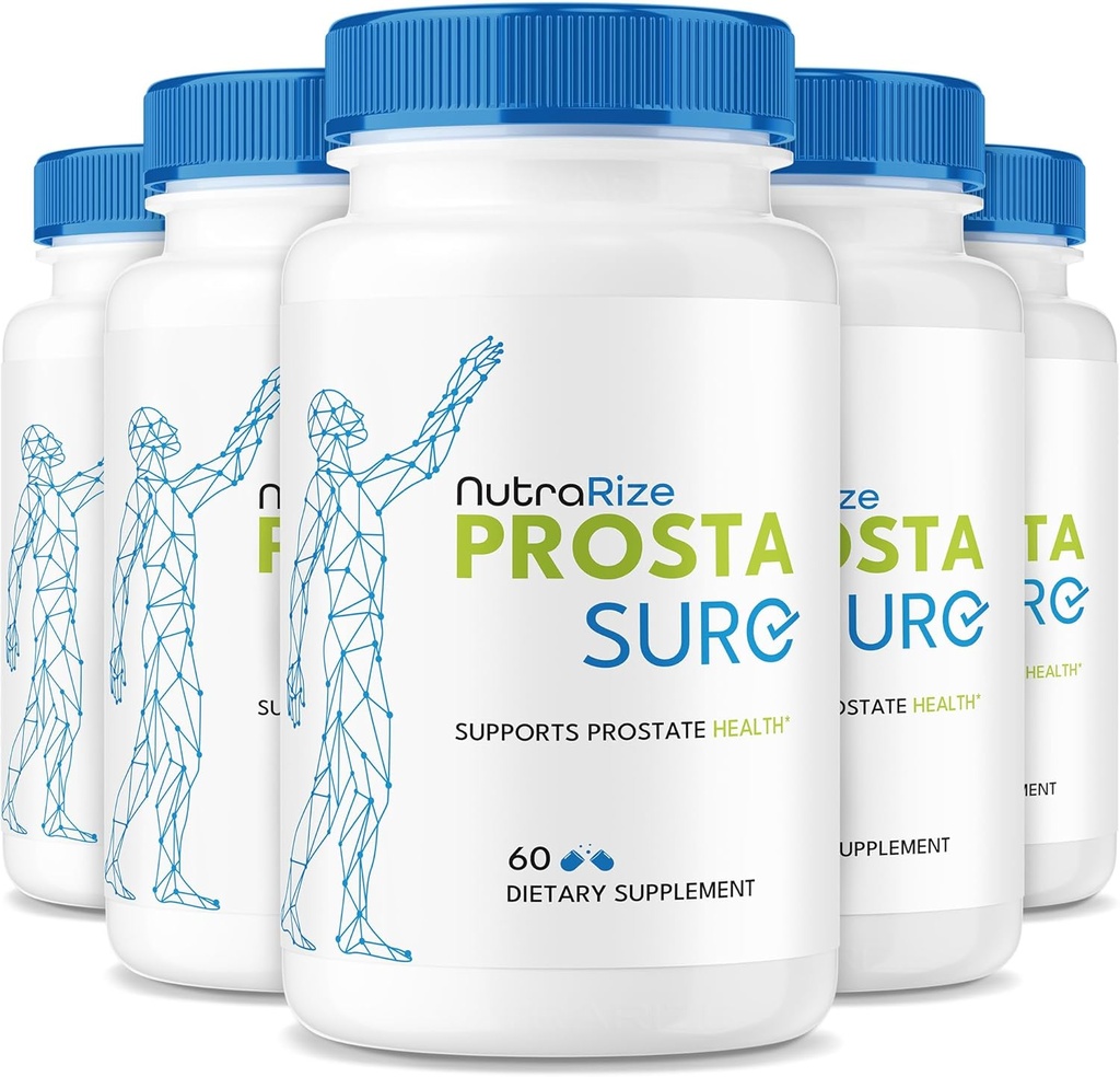 NutraRize (5 Πακέτο) Κάψουλες Prostaure - Επίσημη Prosta Sure Χάπια για Prostate Heath, Όλα Φυσική Φόρμουλα Υποστήριξης για Περισσότερο Έλεγχο & Γενική Ευεξία, Pastillas αναθεώρηση (300 κάψουλες)